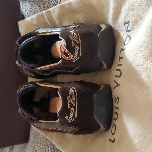 Louis Vuitton brown Suede Monogram energie sneaker full set - Picture 4 of 4
